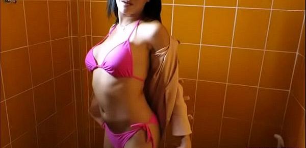  Hot Ladyboy Candy Public Nude And Shower